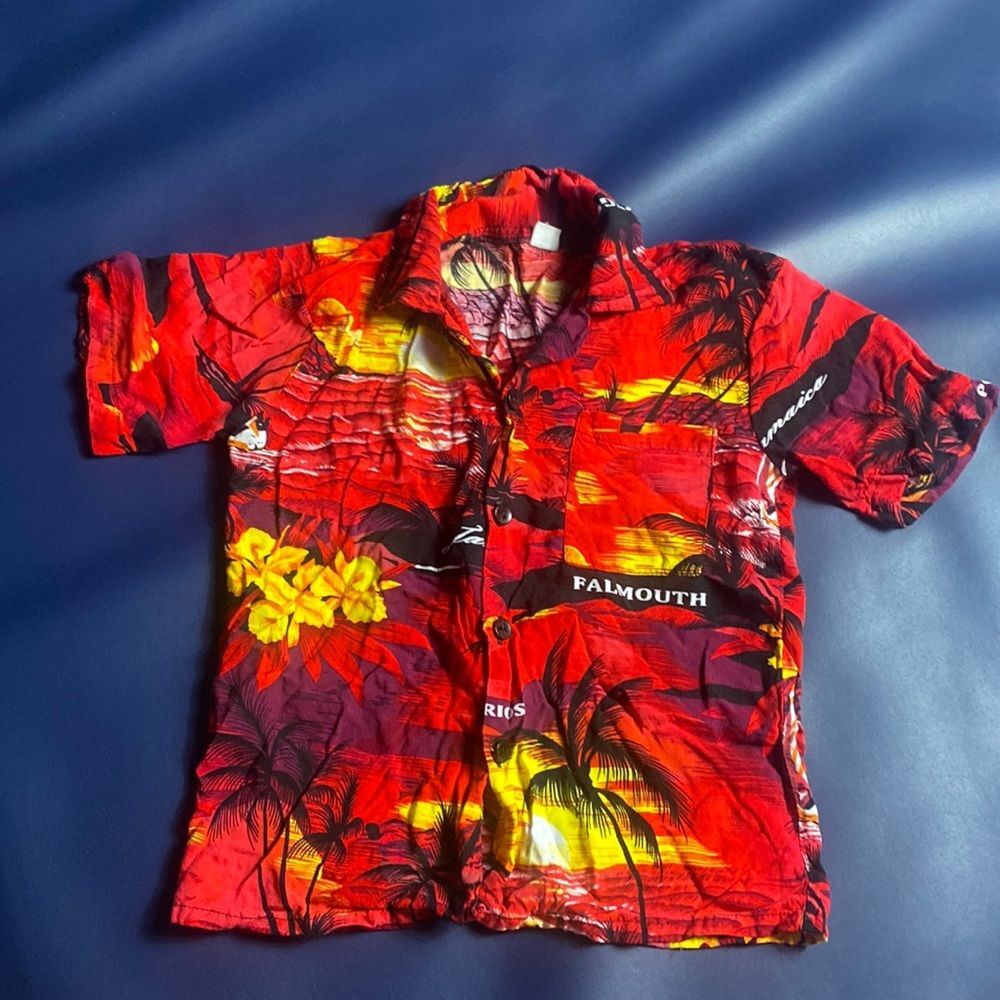 Palm Tree Boys Button Up